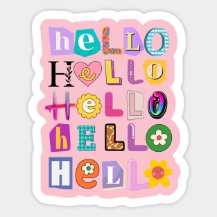 Hello Sticker